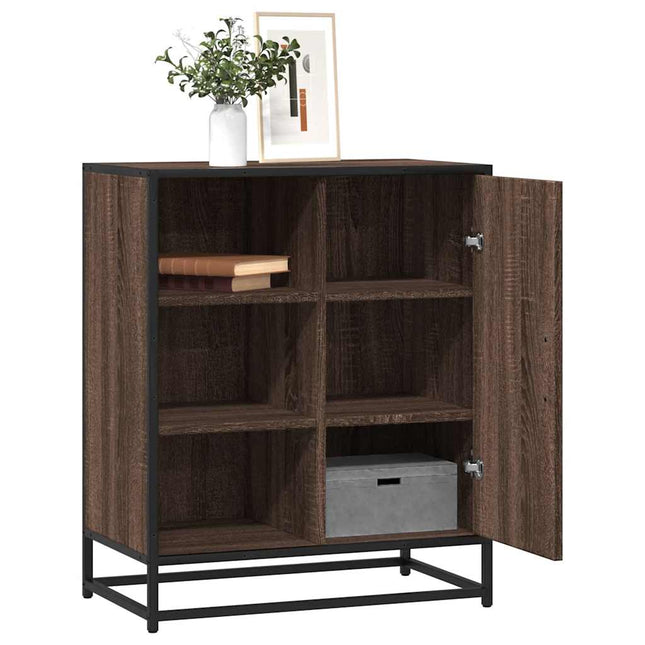 skænk 62x35x76 cm konstrueret træ brun egetræsfarve