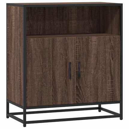 skuffeskab 68x35x76 cm konstrueret træ brun egetræsfarve