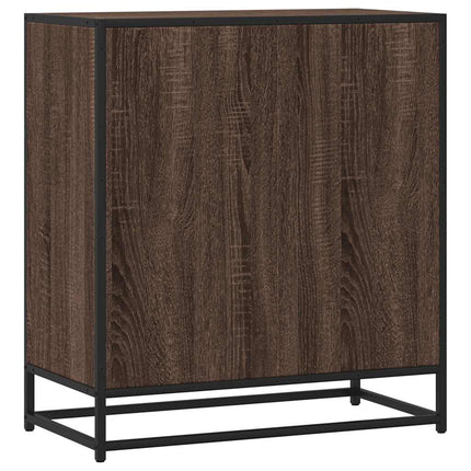 skuffeskab 68x35x76 cm konstrueret træ brun egetræsfarve