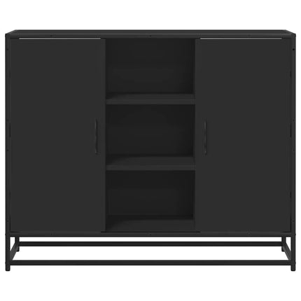 skænk 92x35x76 cm konstrueret træ sort