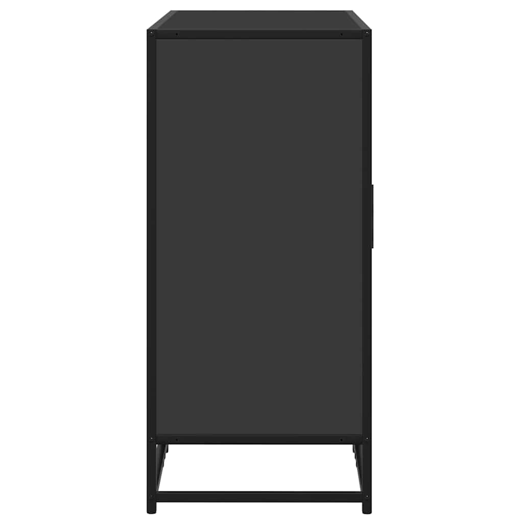 skænk 92x35x76 cm konstrueret træ sort