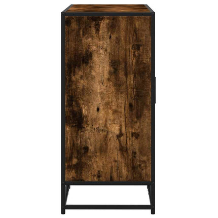 skænk 92x35x76 cm konstrueret træ røget egetræsfarve