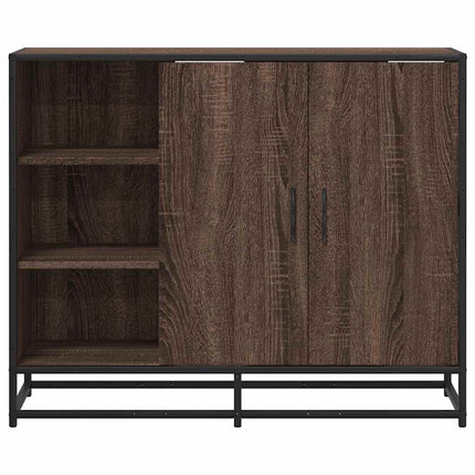 skænk 92x35x76 cm konstrueret træ brun egetræsfarve