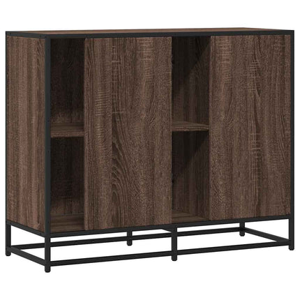 skænk 92x35x76 cm konstrueret træ brun egetræsfarve