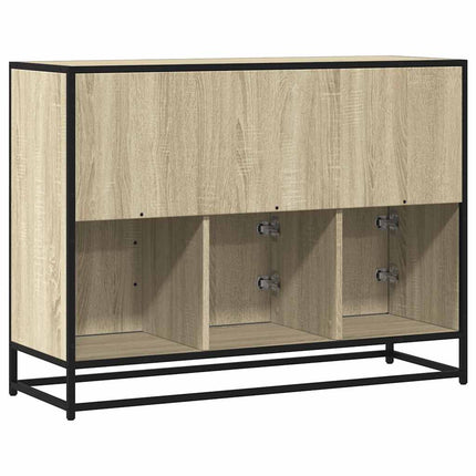skænk 100x35x76 cm konstrueret træ sonoma-eg