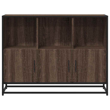 skænk 100x35x76 cm konstrueret træ brun egetræsfarve