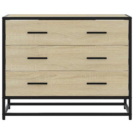 skuffeskab 70x41x56 cm konstrueret træ sonoma-egetræsfarvet