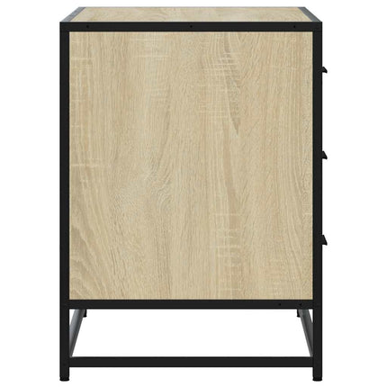 skuffeskab 70x41x56 cm konstrueret træ sonoma-egetræsfarvet