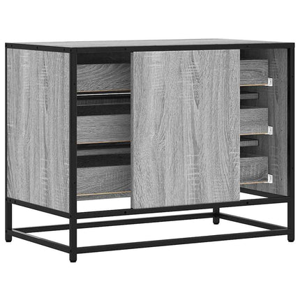 kommode 70x41x56 cm konstrueret træ grå sonoma-eg