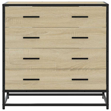 skuffeskab 70x41x70 cm konstrueret træ sonoma-egetræsfarvet