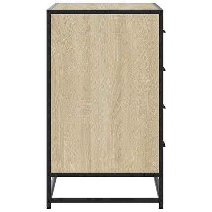 skuffeskab 70x41x70 cm konstrueret træ sonoma-egetræsfarvet