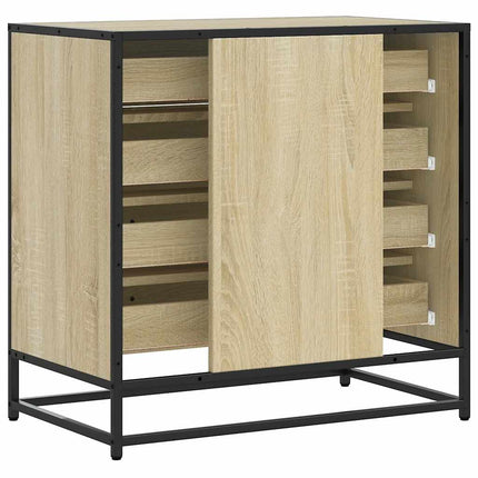 skuffeskab 70x41x70 cm konstrueret træ sonoma-egetræsfarvet