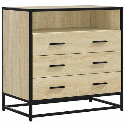 skuffeskab 70x41x70 cm konstrueret træ sonoma-egetræsfarvet