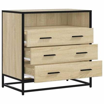 skuffeskab 70x41x70 cm konstrueret træ sonoma-egetræsfarvet