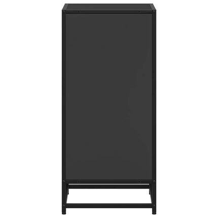 bogreol 40x35x76 cm konstrueret træ sort