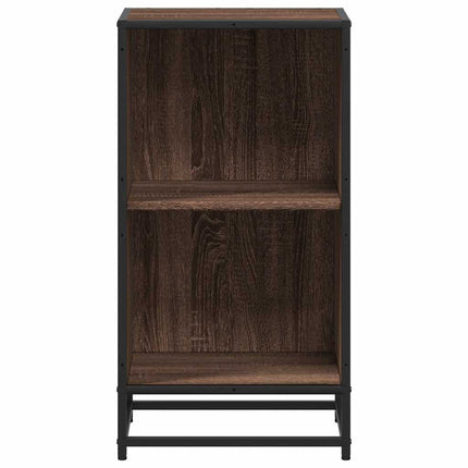 bogreol 40x35x76 cm konstrueret træ brun egetræsfarve