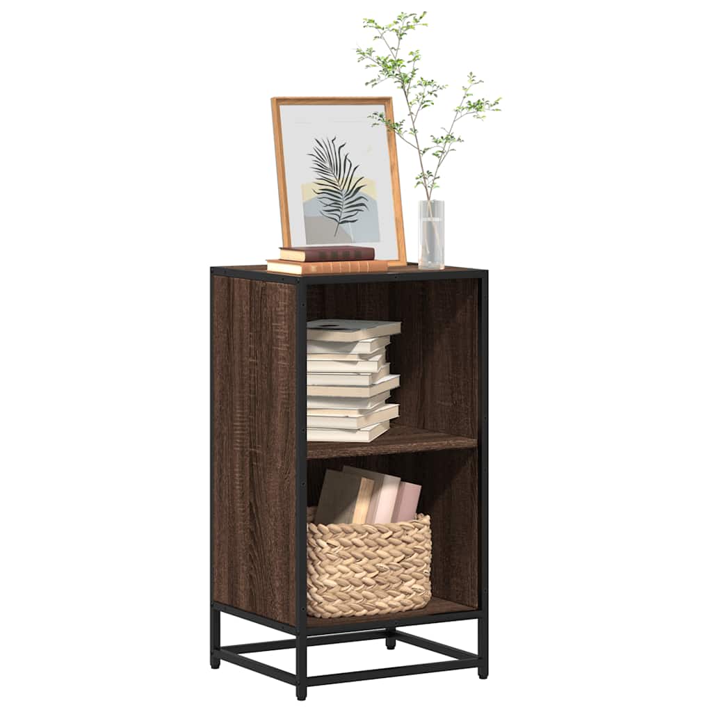 Bogreol 60X35X170,5 Cm Konstrueret Træ Etræsfarve Brun Eg - 40 cm / 76 cm