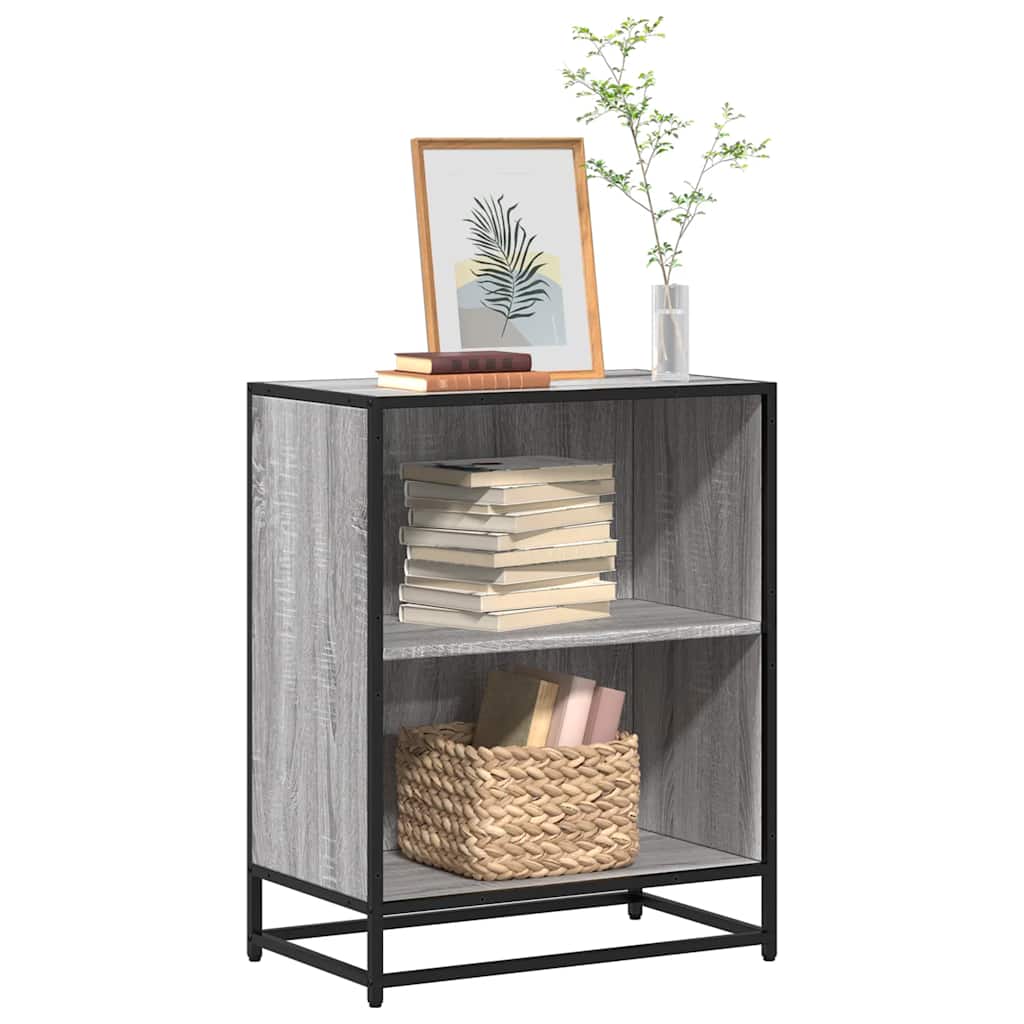 Bogreol 60X35X170,5 Cm Konstrueret Træ Grå Sonoma-Eg - 60 cm / 76 cm