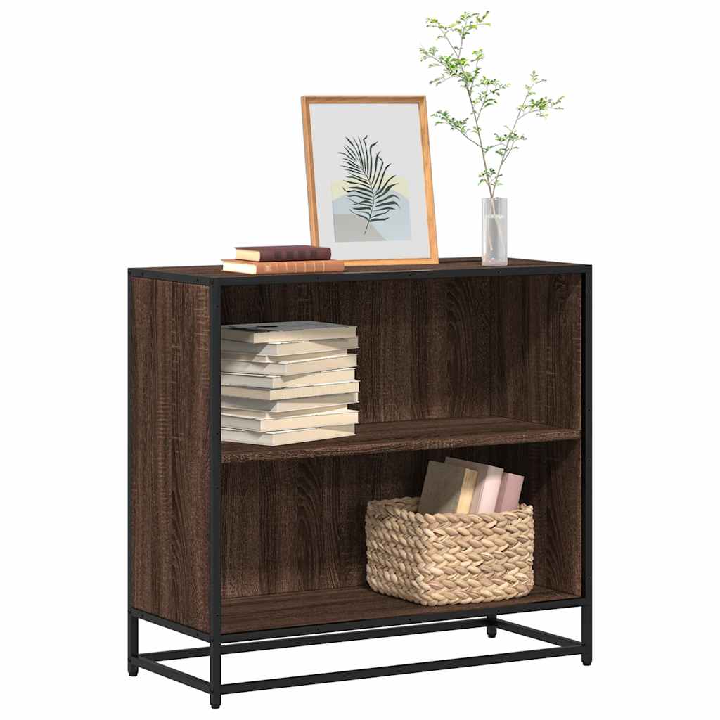 Bogreol 60X35X170,5 Cm Konstrueret Træ Etræsfarve Brun Eg - 80.5 cm / 76 cm