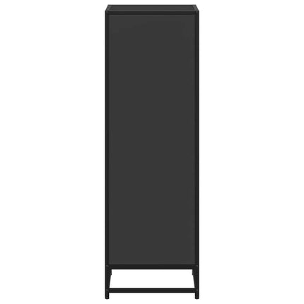 bogreol 40x35x107,5 cm konstrueret træ sort