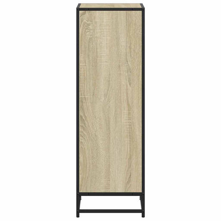 bogreol 40x35x107,5 cm konstrueret træ sonoma-eg