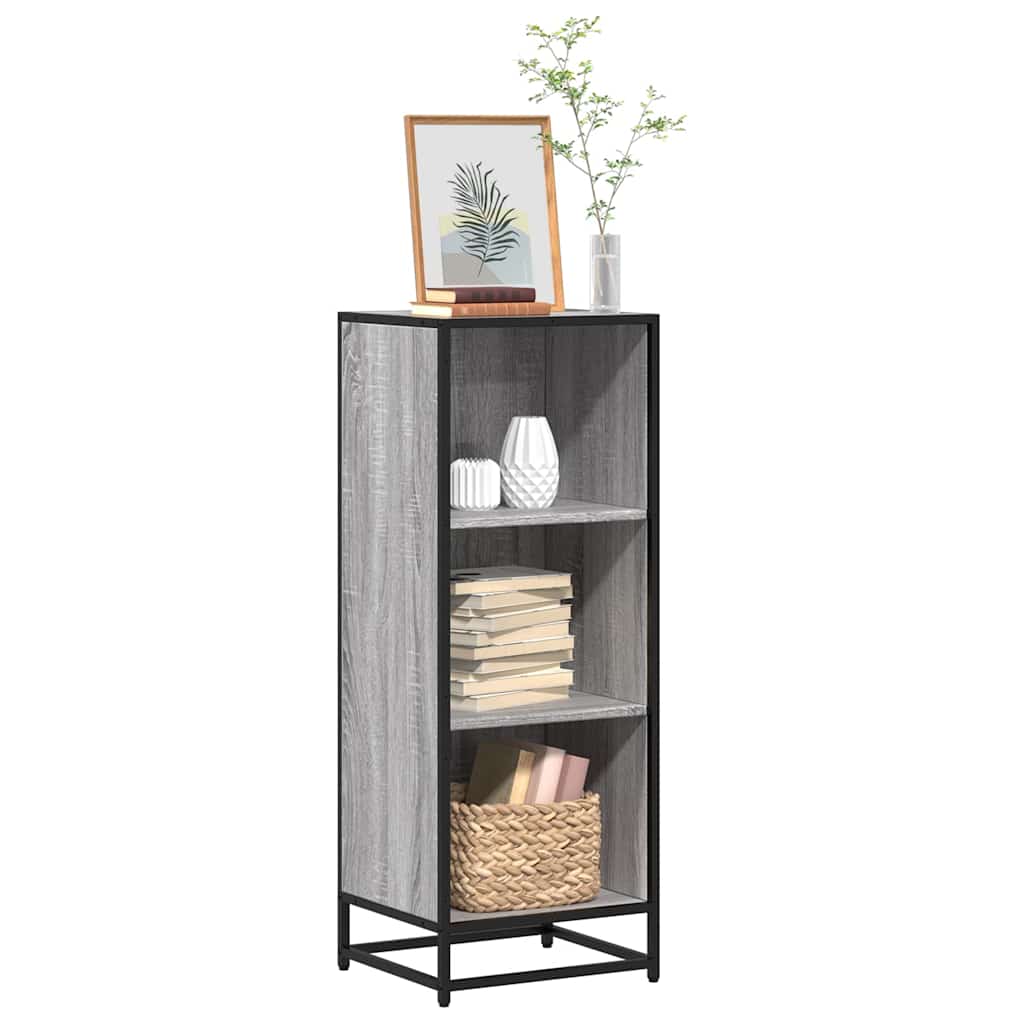 Bogreol 60X35X170,5 Cm Konstrueret Træ Grå Sonoma-Eg - 40 cm / 107.5 cm