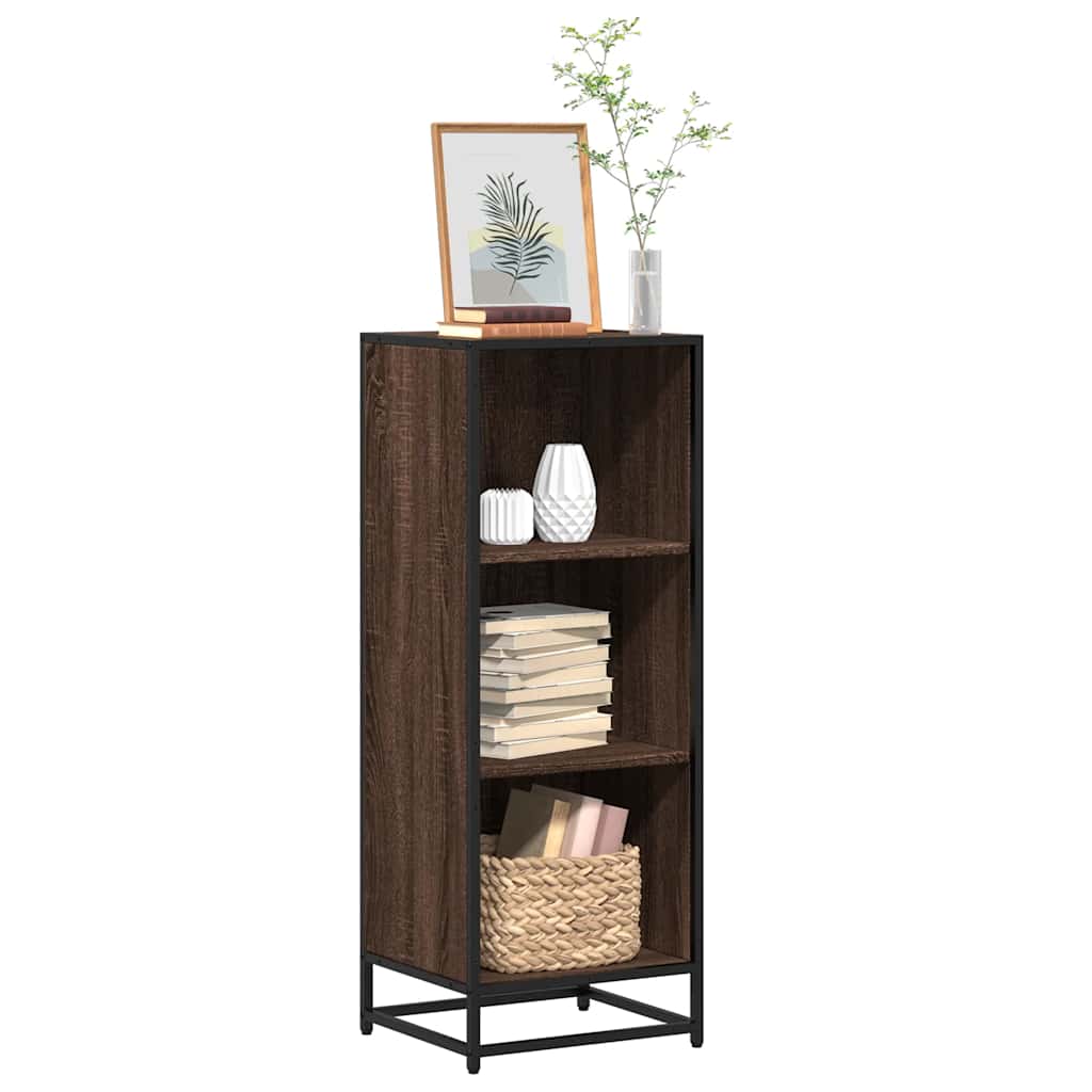 Bogreol 60X35X170,5 Cm Konstrueret Træ Etræsfarve Brun Eg - 40 cm / 107.5 cm