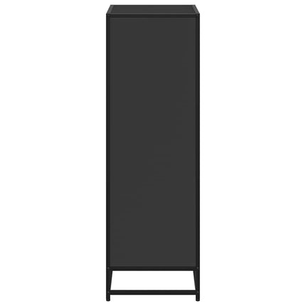 bogreol 60x35x107,5 cm konstrueret træ sort