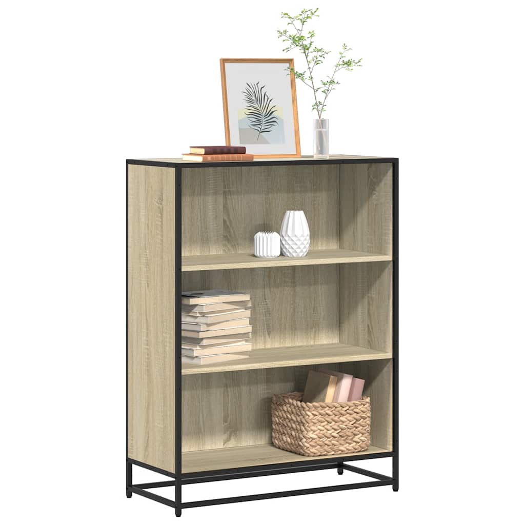 Bogreol 60X35X170,5 Cm Konstrueret Træ Sonoma-Eg - 80.5 cm / 107.5 cm
