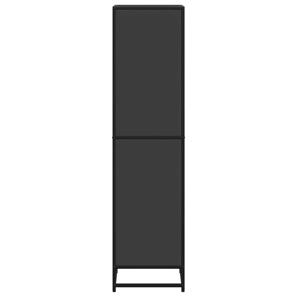 bogreol 40x35x139 cm konstrueret træ sort