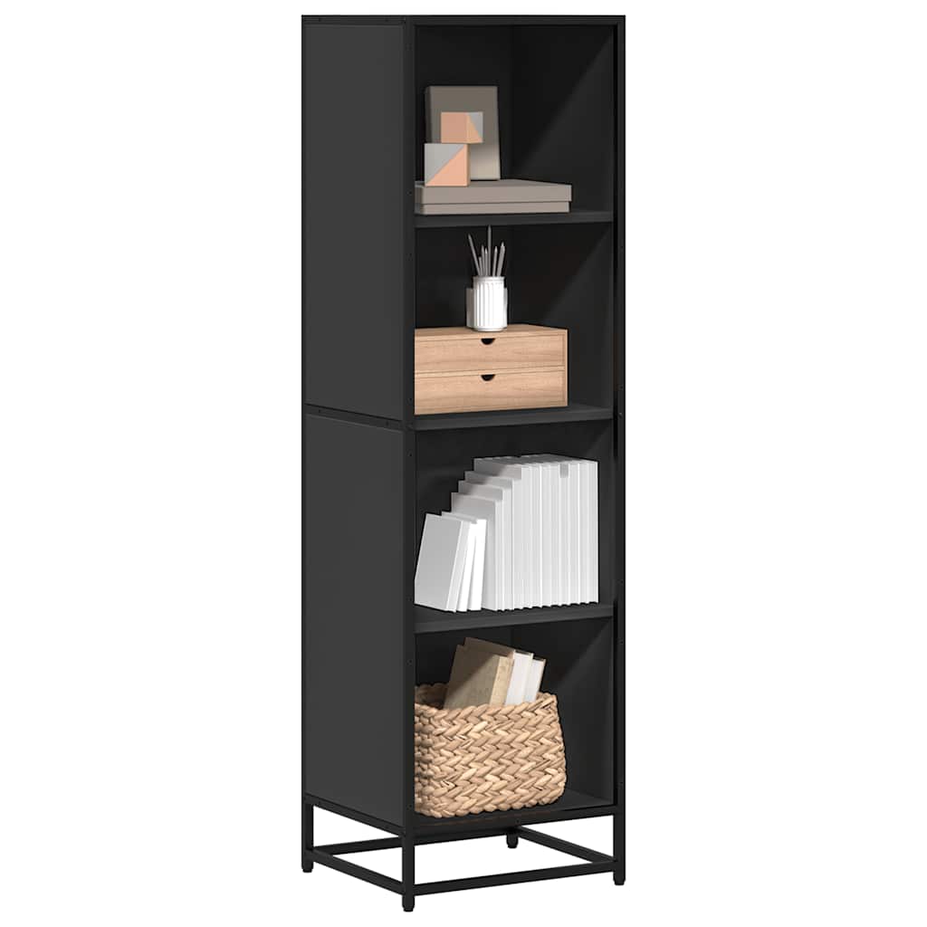Bogreol 60X35X170,5 Cm Konstrueret Træ Sort - 40 cm / 139 cm