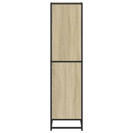 bogreol 40x35x139 cm konstrueret træ sonoma-eg