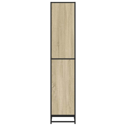 bogreol 40x35x170,5 cm konstrueret træ sonoma-eg