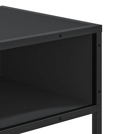 konsolbord 90x35x80 cm konstrueret træ sort