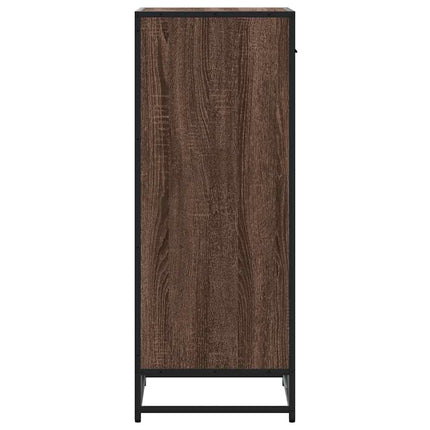 skoreol 48x38x97,5 cm konstrueret træ brun egetræsfarve