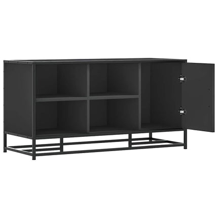 skobænk 100x40x53,5 cm konstrueret træ og metal sort