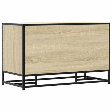 skobænk 84x40x53,5 cm konstrueret træ og metal sonoma-eg
