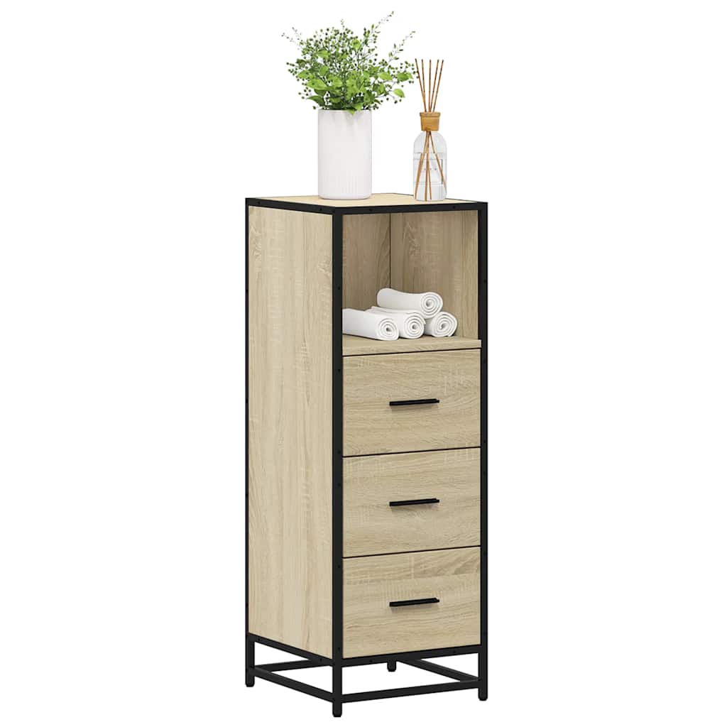 badevrelsesskab 35x37,5x100 cm konstrueret tr sonoma-eg