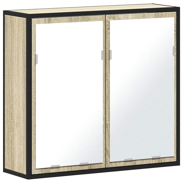 spejlskab til badeværelset Sonoma eg 65x20x60 cm konstrueret træ