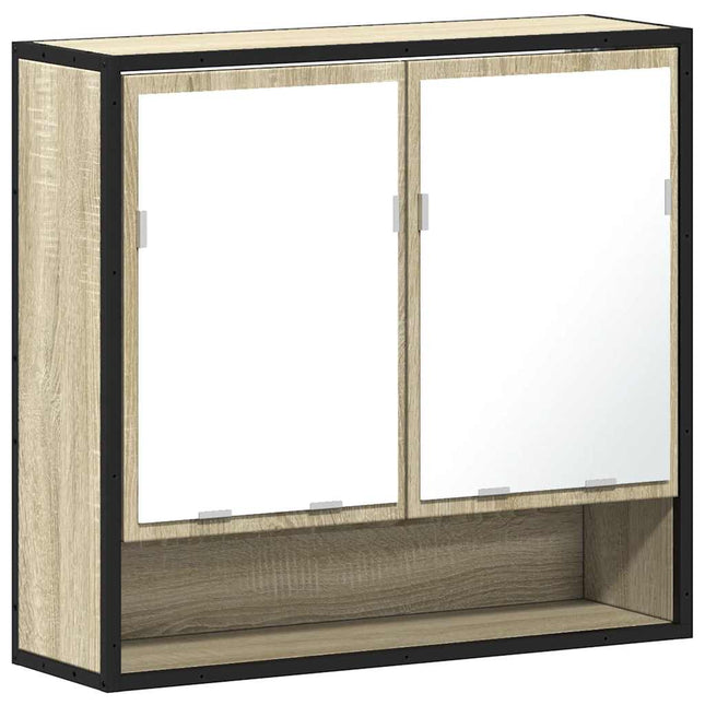 spejlskab til badeværelset Sonoma eg 65x20x60 cm konstrueret træ