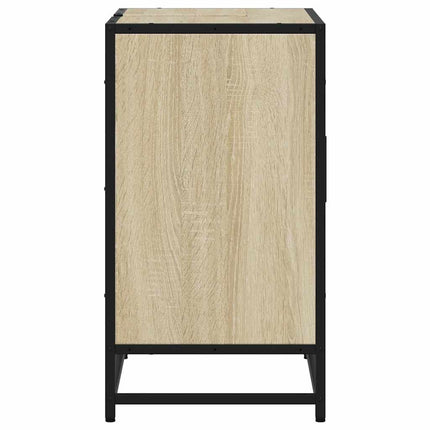 underskab til badeværelse 65x33x60 cm konstrueret træ sonoma-eg