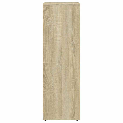 badeværelsesskab 30x30x95 cm konstrueret træ sonoma-eg
