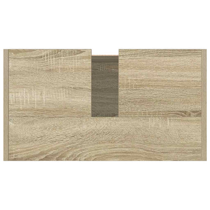badeværelsesskab 58x33x60 cm konstrueret træ sonoma-eg