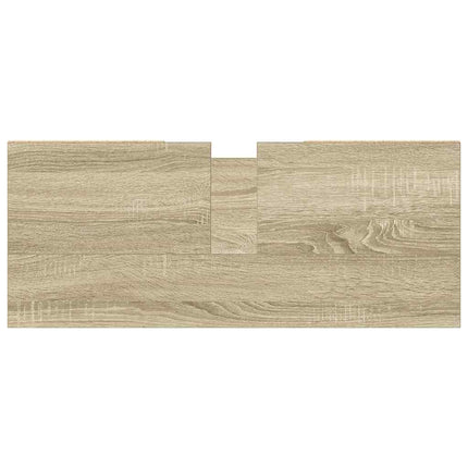 badeværelsesskab 80x33x60 cm konstrueret træ sonoma-eg