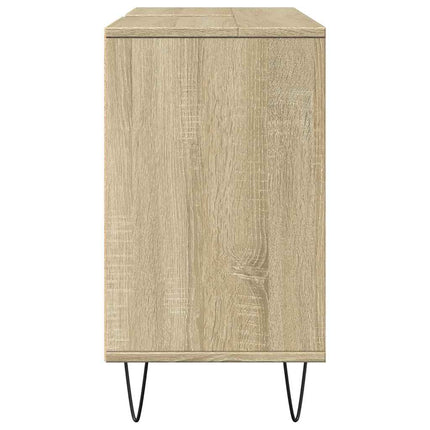 badeværelsesskab 80x33x60 cm konstrueret træ sonoma-eg