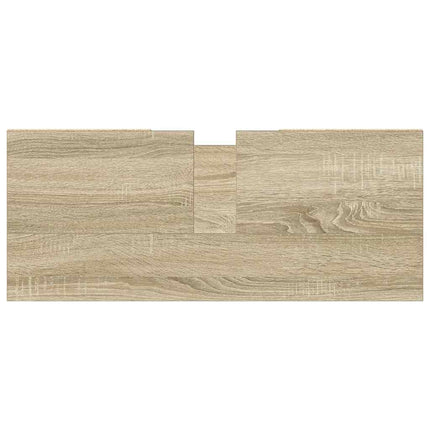 badeværelsesskab 80x33x60 cm konstrueret træ sonoma-eg