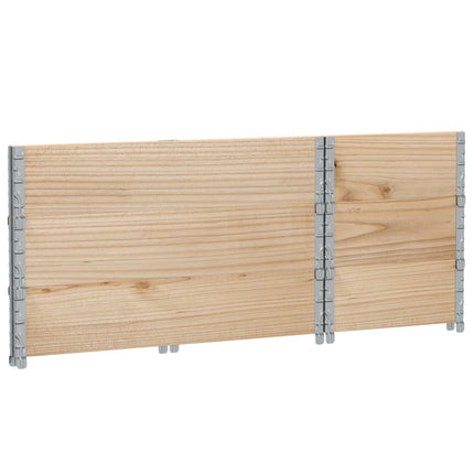 pallerammer 3 stk. 100x50 cm massivt fyrretræ