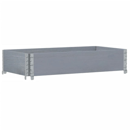 plantekasse 100x50 cm massivt fyrretræ grå