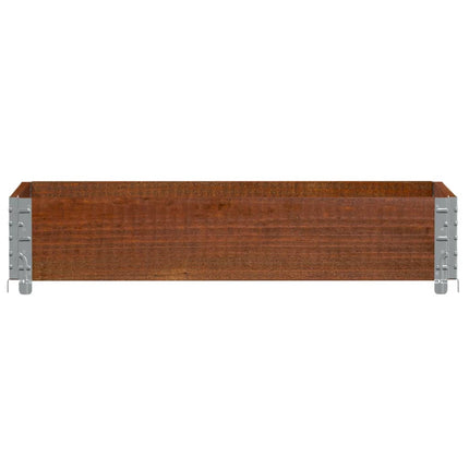 plantekasse 100x50 cm massivt fyrretræ brun