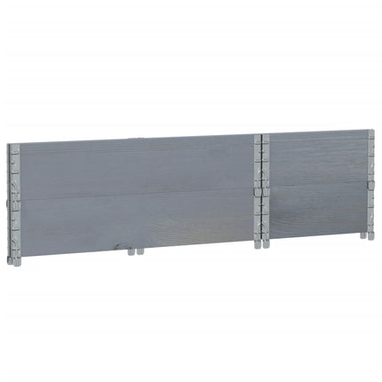 plantekasse 100x50 cm massivt fyrretræ grå